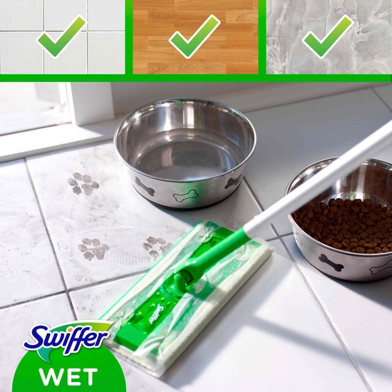 Swiffer Sweeper Fuktiga Refilldukar För Golv Med Lemon Doft 2 x 24 st