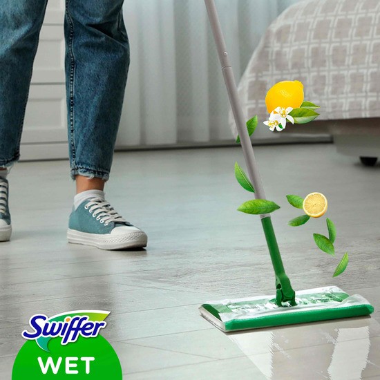 Swiffer Sweeper Fuktiga Refilldukar För Golv Med Lemon Doft 2 x 24 st