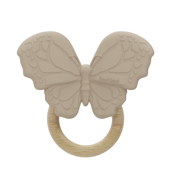Label Label Bitring Silikon m. träring Fjäril Nougat