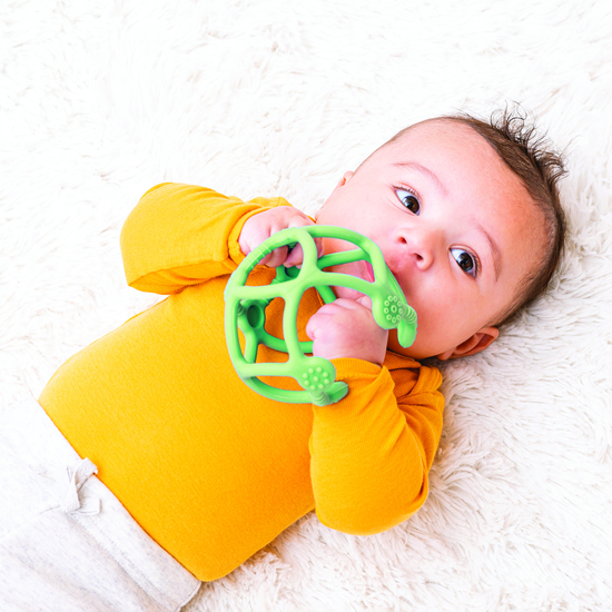 Nattou Soft Silicone Aktivitetsboll Grön