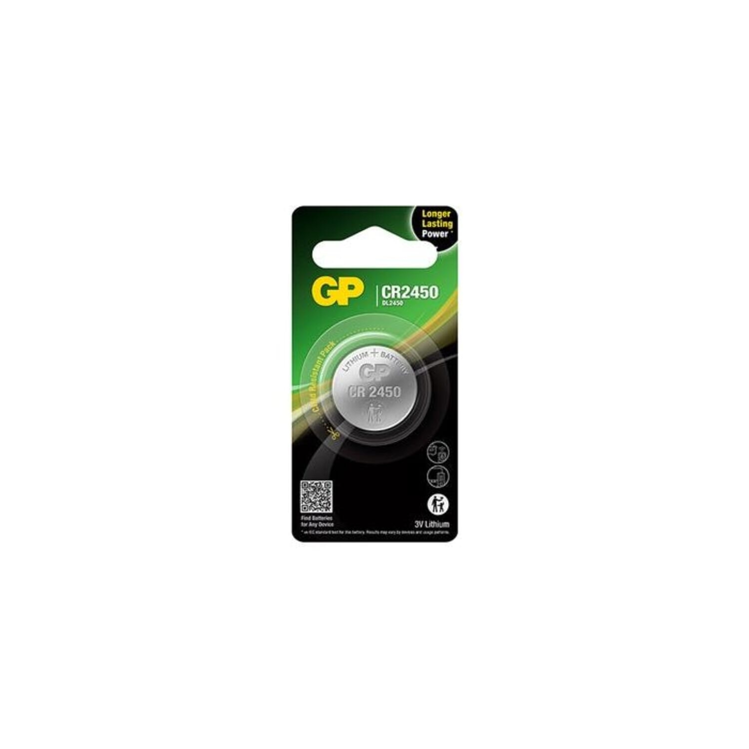 Alternativ bild 1 för KNAPPCELLSBATTERI CR 2450-C1 | Beijerbygg Byggmaterial