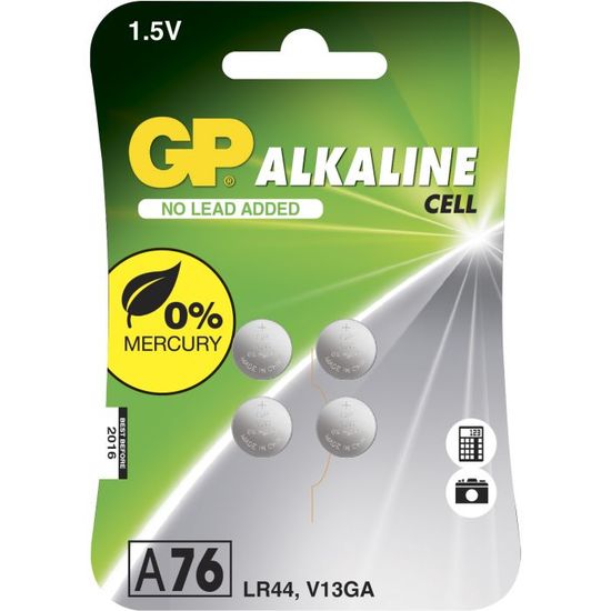 GP Batteries Knappcell 1,5V A76/LR44 4-pack