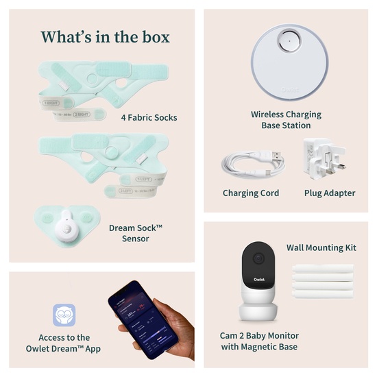 Owlet Dream Sock + Cam2 Bundle Mint