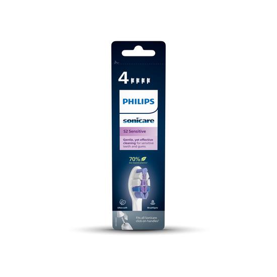 Philips Sonicare Tandborsthuvuden Refill 4-pack S2 Vit Sensitive