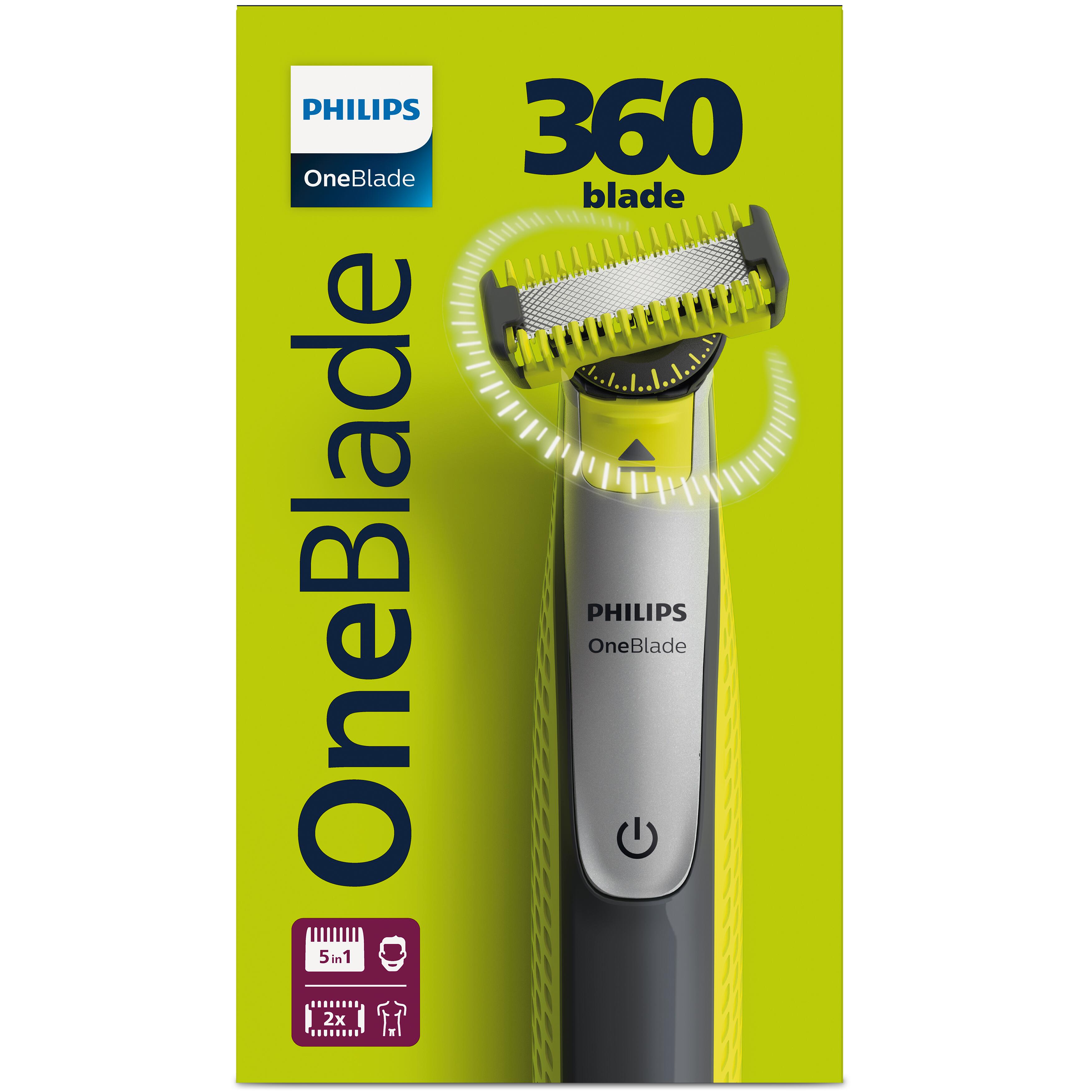 Philips OneBlade 360 5-i-1 Justerbar Kam för Face & Body