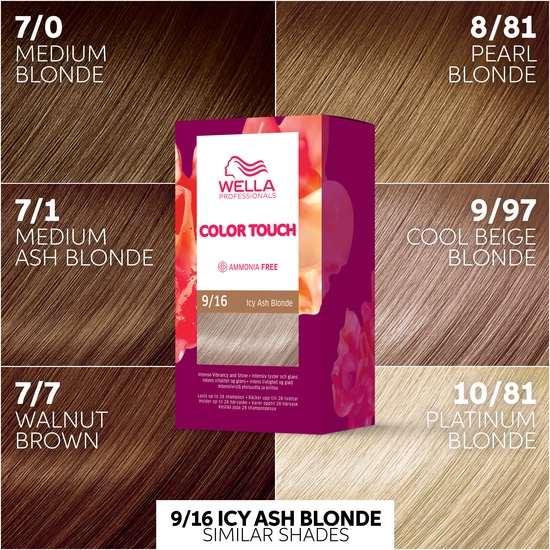 Wella Color Touch Pure Naturals Icy Ash Blonde 9/16 130 ml