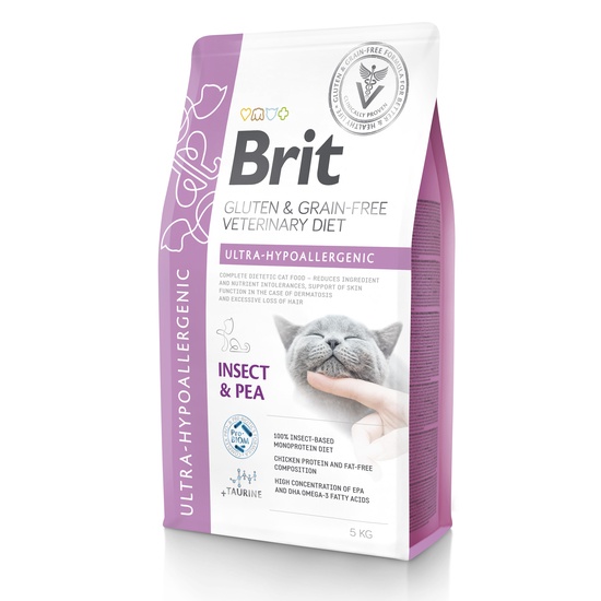 Brit Veterinary Diet Cat Ultra-Hypoallergenic Grain Free 5 kg