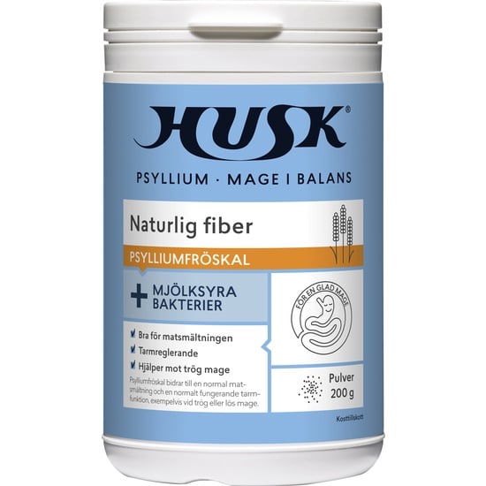 HUSK Psyllium Mage i Balans Mjölksyra Pulver 200 g