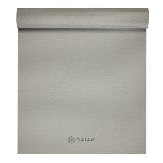 Gaiam Solid Yoga Mat Sustained Grey 5 mm