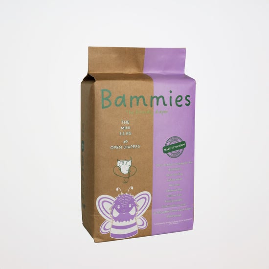 Bammies Bambublöjor The Mini 3-5 kg 40 St
