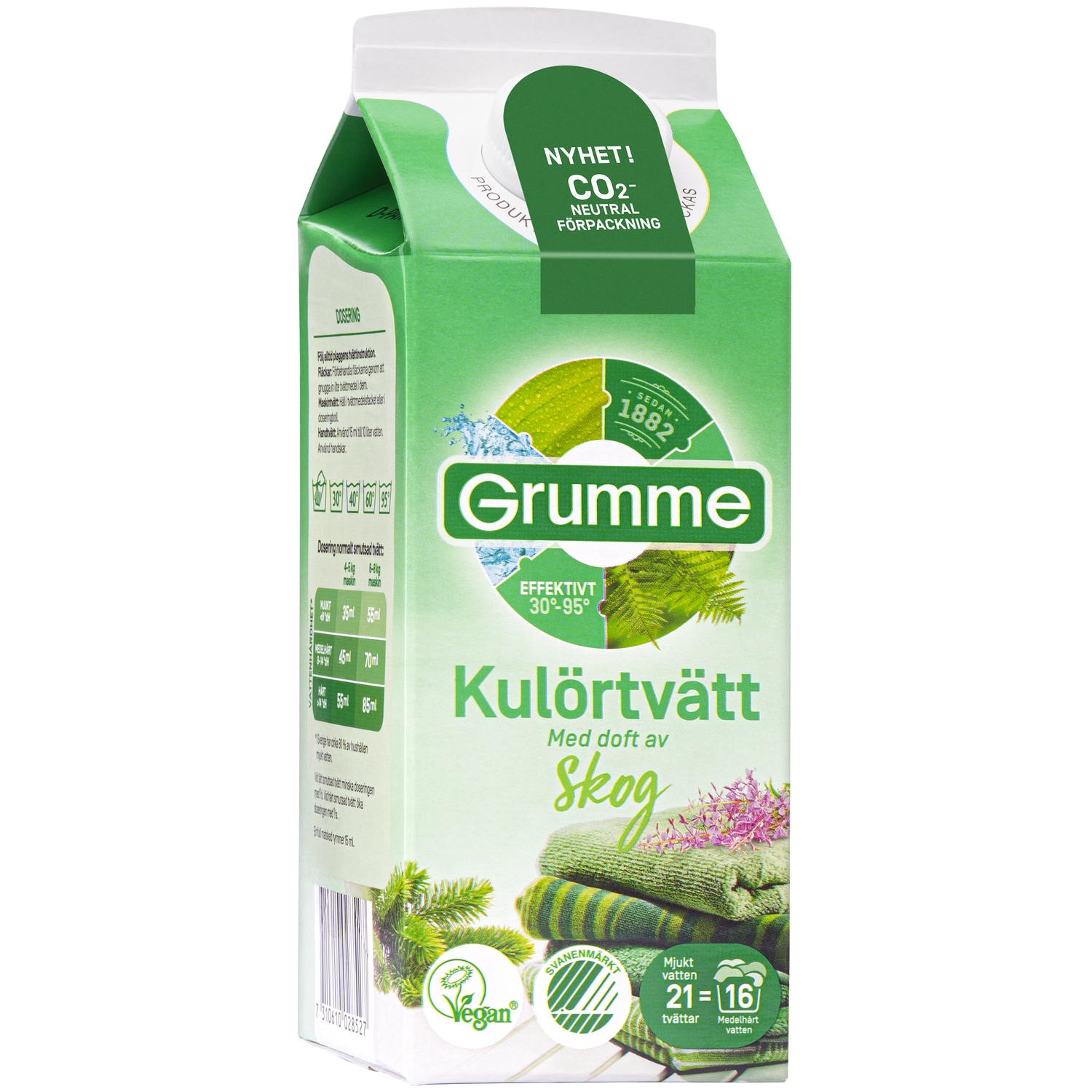 Alternativ bild 1 för Grumme Flytande Kulörtvätt Skog 750 ml