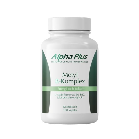 Alpha Plus Metyl B-komplex 100 kapslar