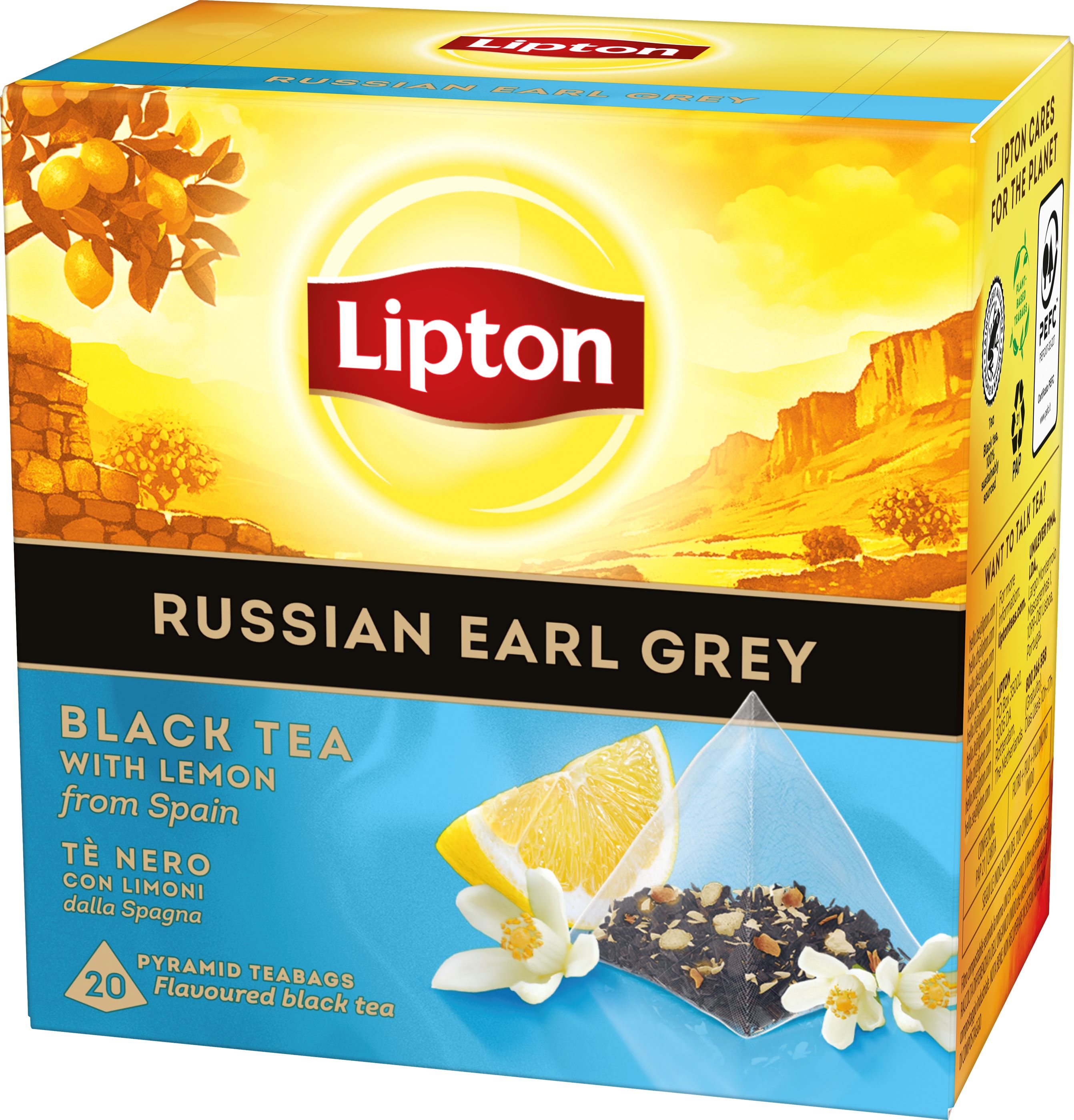 Lipton Svart Te Russian Earl Grey 20 st