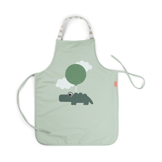 Done by Deer Förkläde Barn Waterproof Happy clouds Green