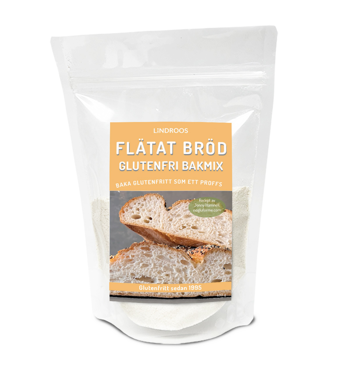 Lindroos Glutenfri Bakmix Ljust Bröd 400 g