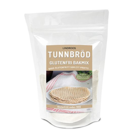Lindroos Glutenfri Bakmix Tunnbröd 400 g