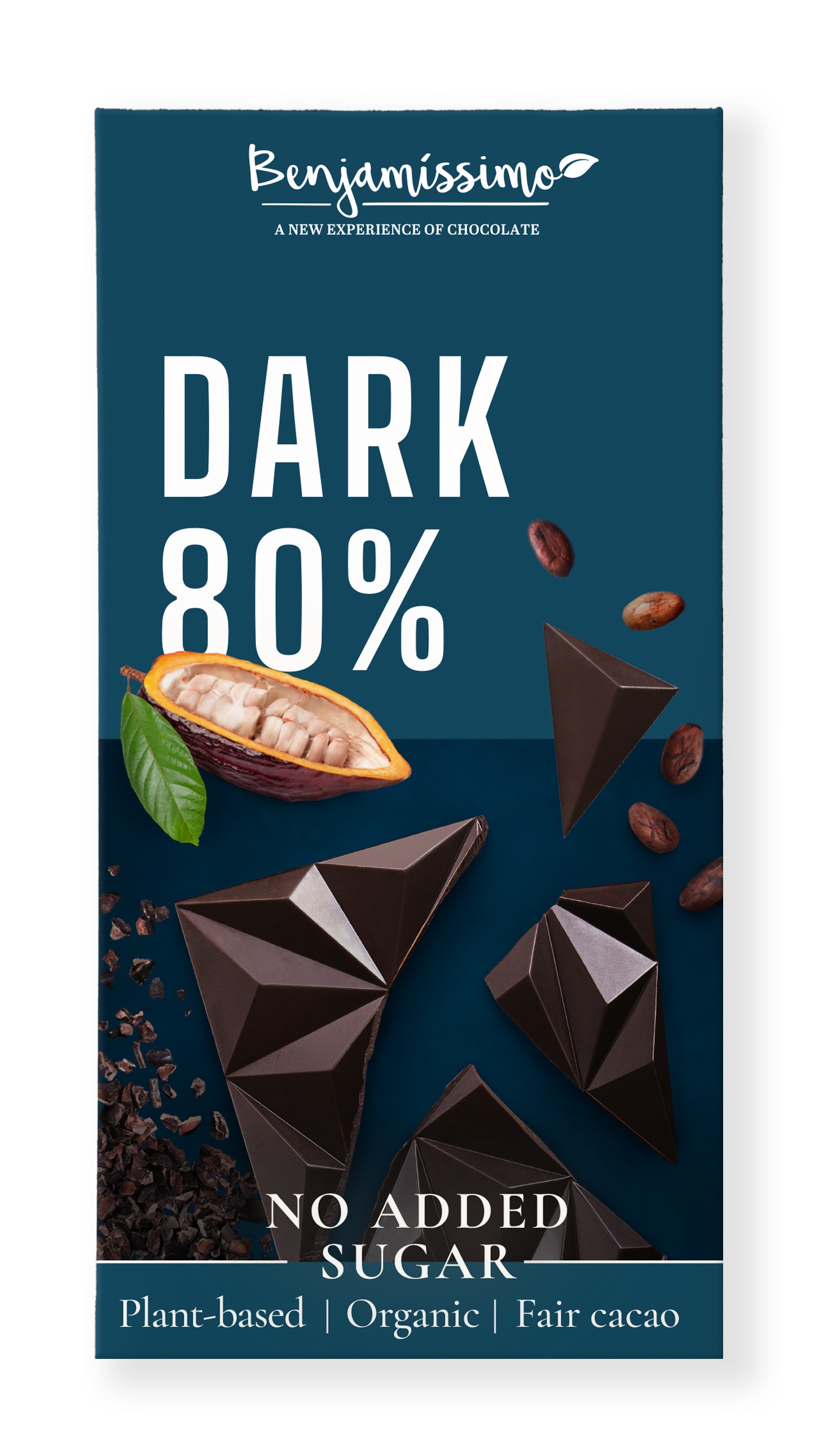 Benjamissimo Sockerfri Choklad Mörk 80% 60 g