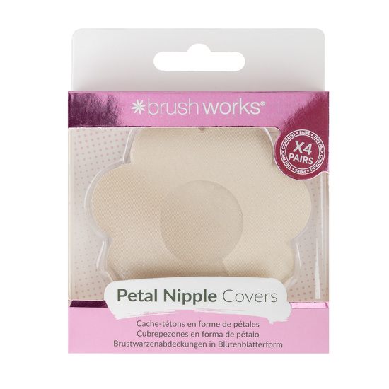 Brushworks Nude Satin Nipple Covers 8 st