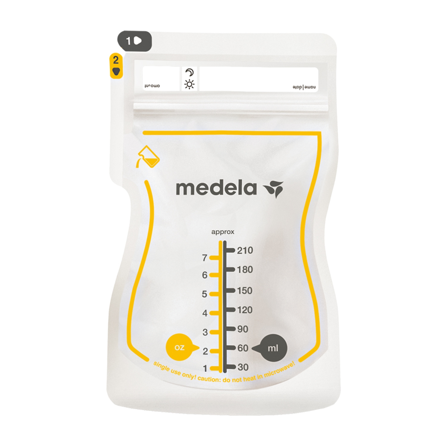 Alternativ bild 1 för Medela Easy Pour förvaringspåsar för bröstmjölk 100-pack
