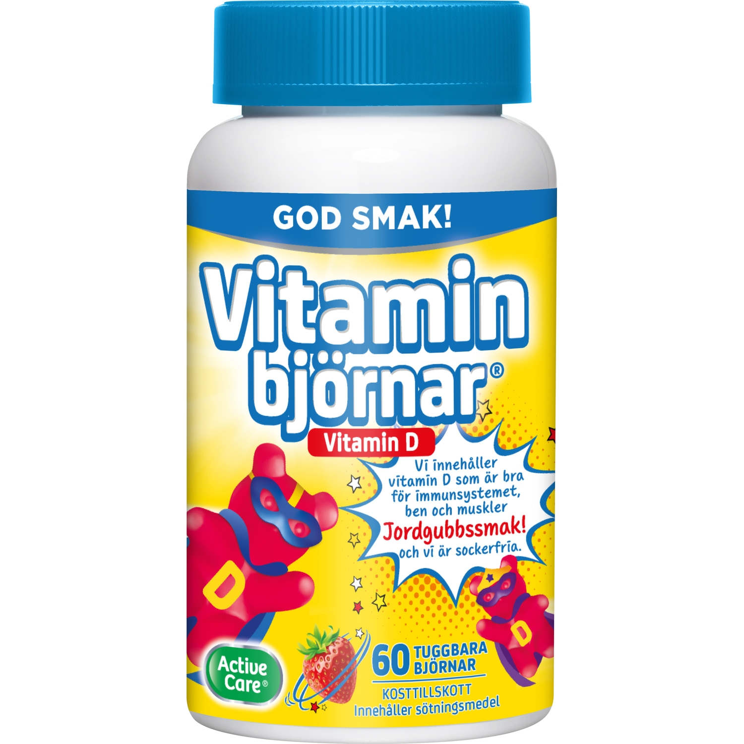Alternativ bild 1 för Active Care Vitaminbjörnar D-vitamin 60 gummies