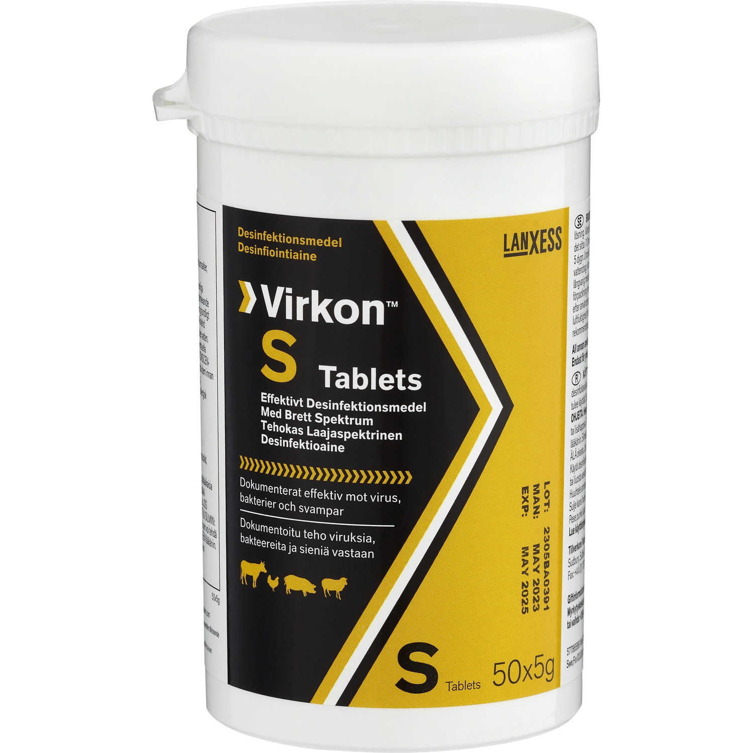 Alternativ bild 1 för Virkon S Tabletter 50x5 g