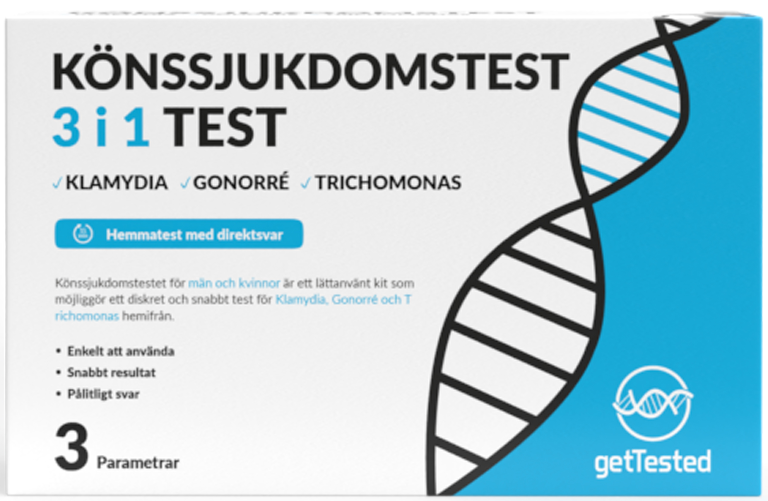 GetTested Könssjukdomstest 3-in-1
