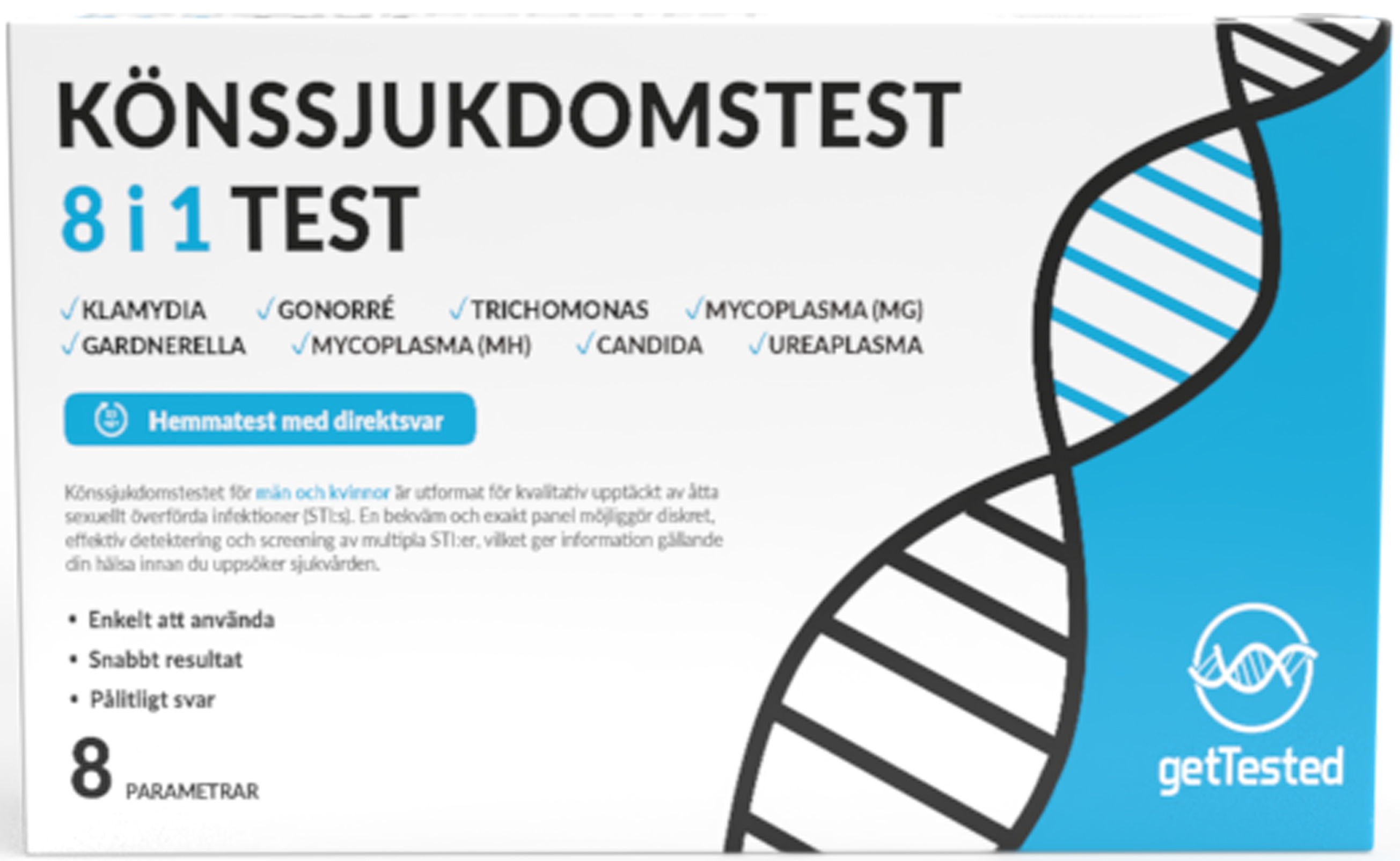 GetTested Könssjukdomstest 8-in-1