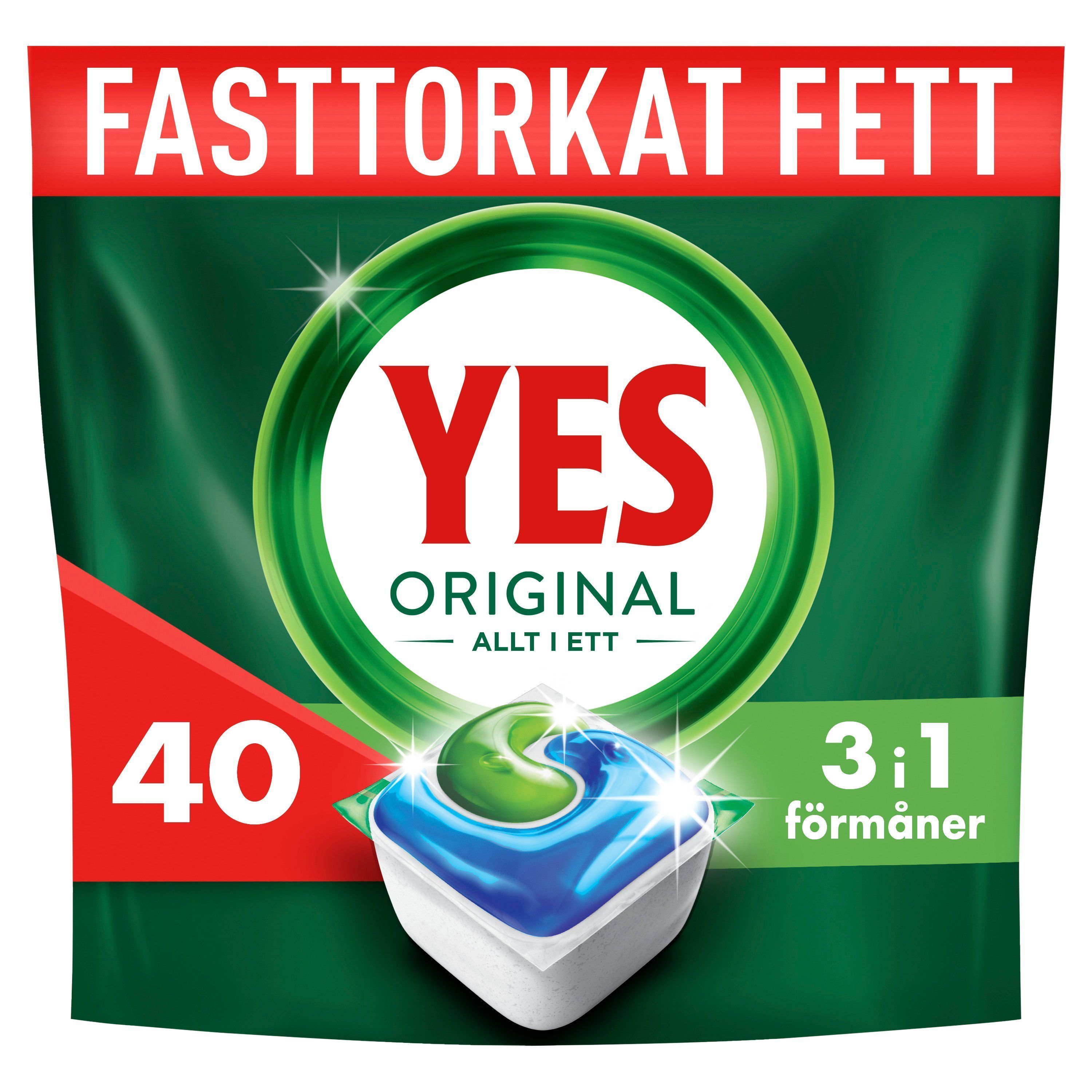 YES Original All In One Maskindisktabletter 40 st