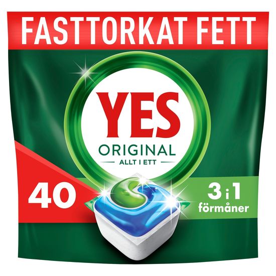 YES Original All In One Maskindisktabletter 40 st