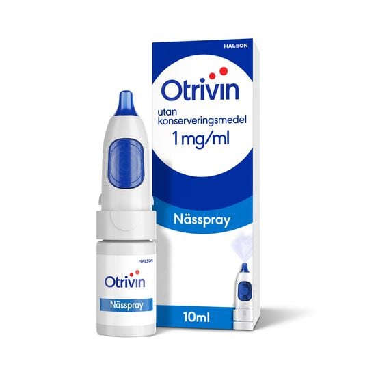 Otrivin utan konserveringsmedel nässpray 1mg/ml 10 ml