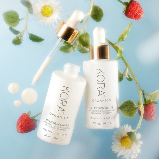 Kora Organics Silky Sun Drops 100% Mineral Sunscreen Serum SPF30 30 ml