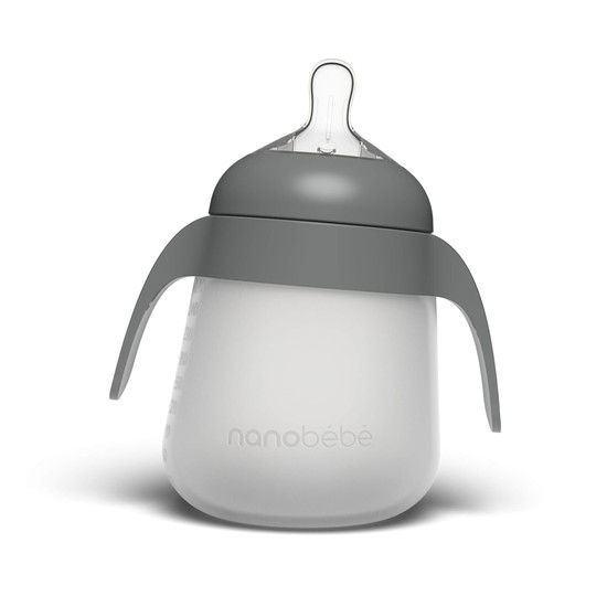 Nanobébé Handtag Flexy Flaska Grå 2-pack