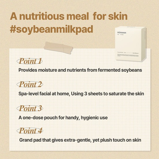 Mixsoon Soybean Milk Pad 10x3 st