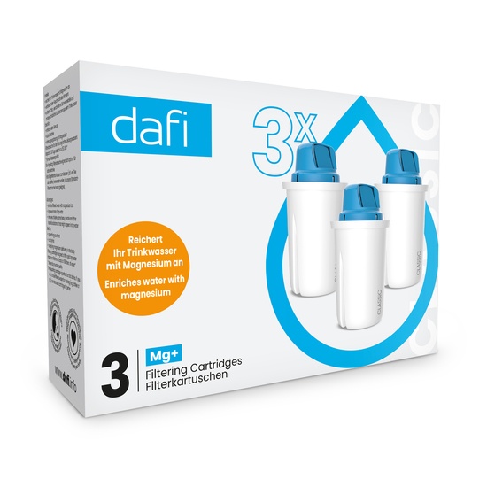 Dafi filterpatron+Magnesium 3-pack