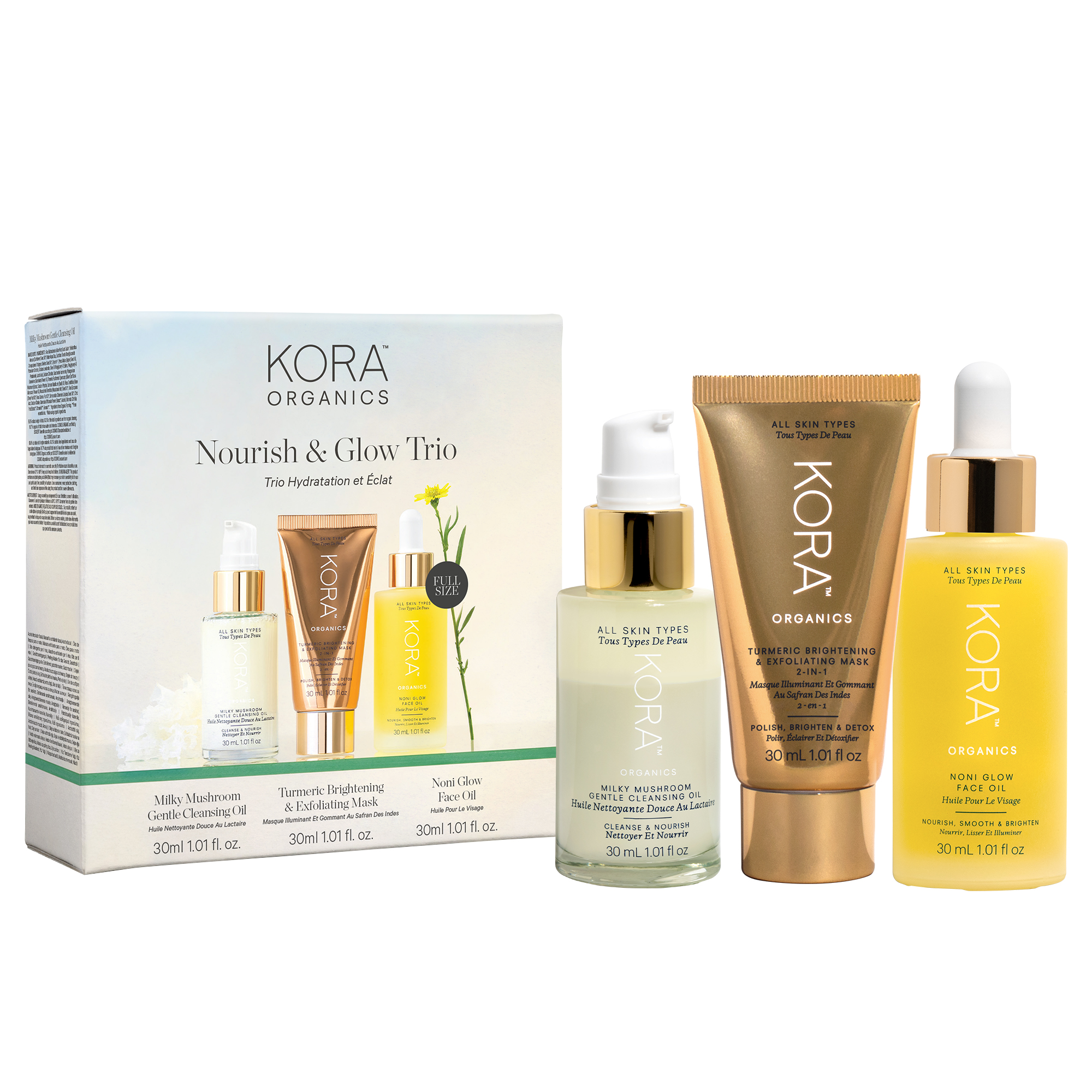 KORA Organics Nourish & Glow Trio