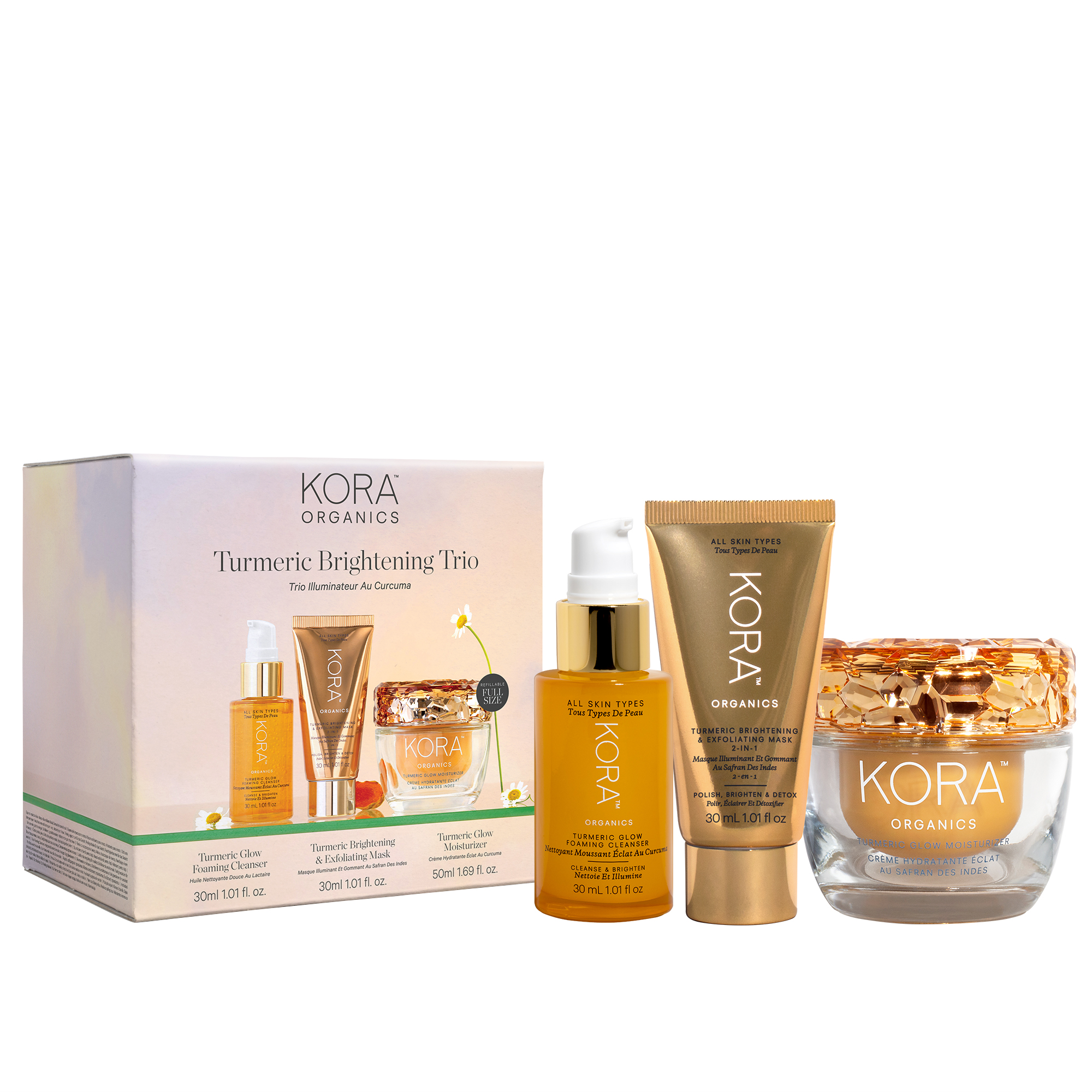 KORA Organics Turmeric Brightening Trio