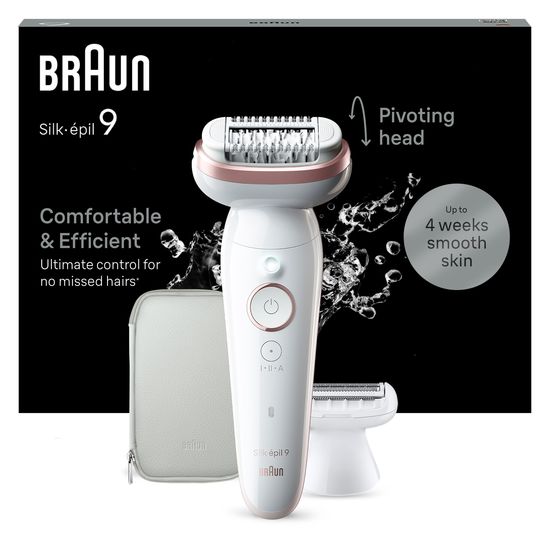 Braun Silk-épil 9 9-030 Epilator Vit/Flamingo
