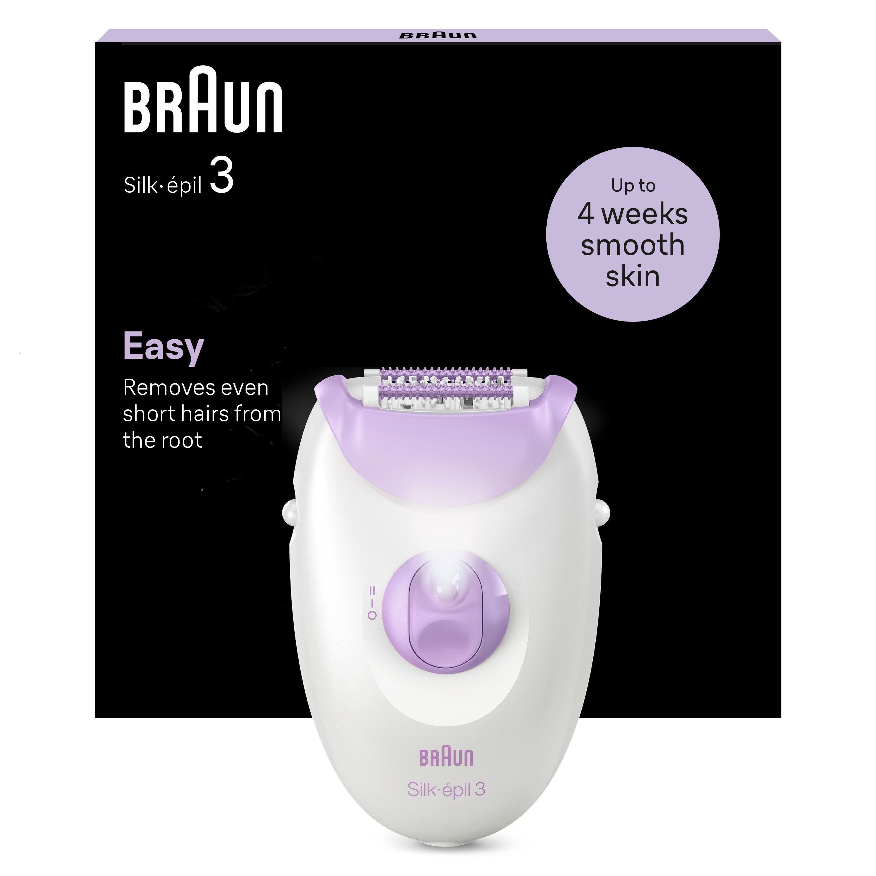 Braun Silk-épil 3 Epilator 3-000 Lila