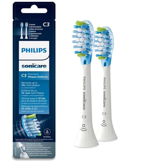 Philips Sonicare Tandborsthuvuden Refill 2-pack Vit Premium Plaque Defense