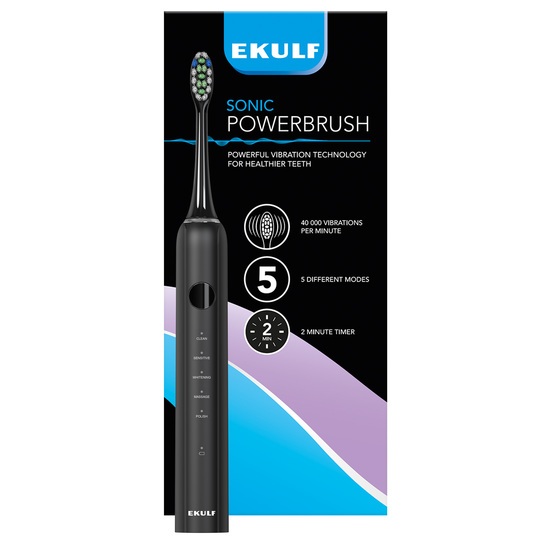 EKULF Sonic PowerBrush Svart