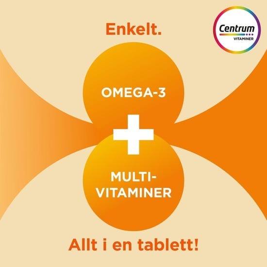 Centrum Omega 3 + Multivitamin 90 kapslar