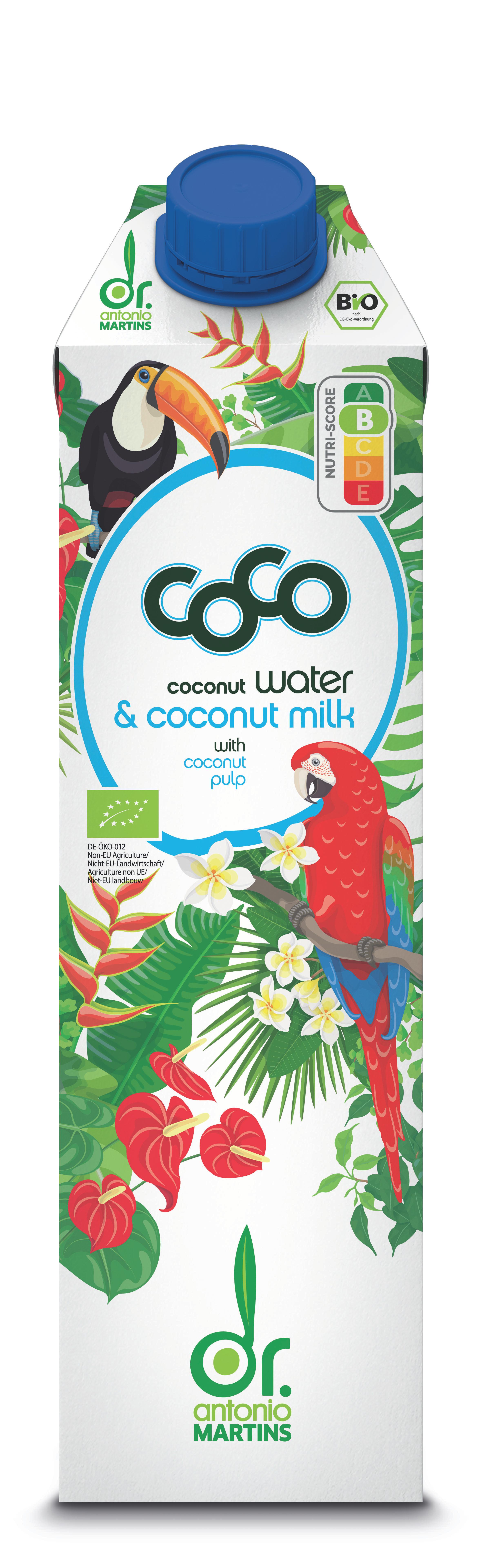 Dr. Antonio Martins Coco Kokosvatten med kokoskött EKO 1 liter