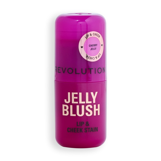 Revolution Jelly Blush Stick Lip and Cheek Stain Cherry Red 5,5 g