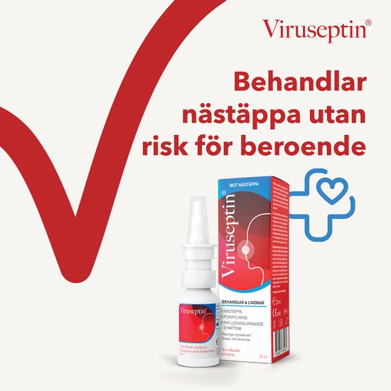 Viruseptin Avsvällande Nässpray mot Nästäppa 20 ml
