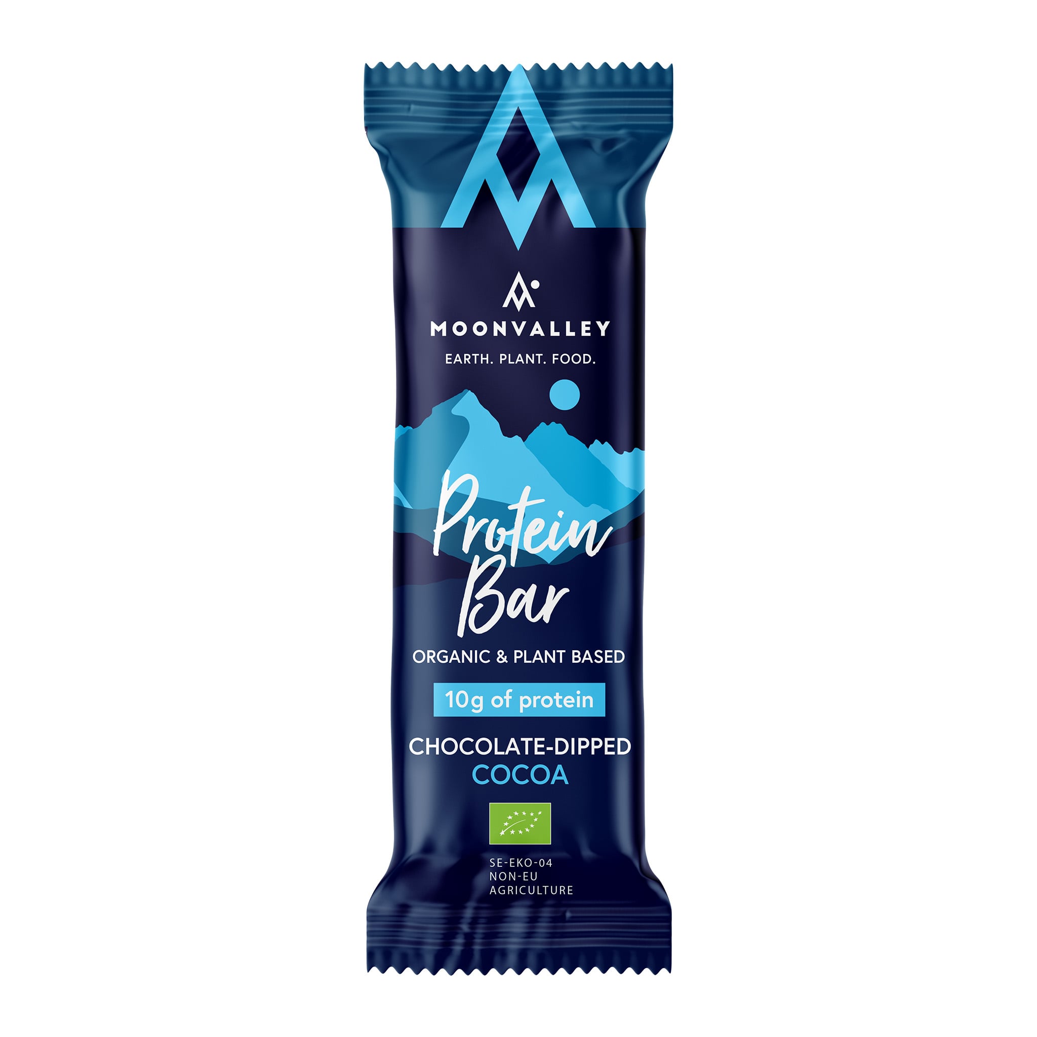 Moonvalley Ekologisk Chokladdoppad Proteinbar Kakao 60 g