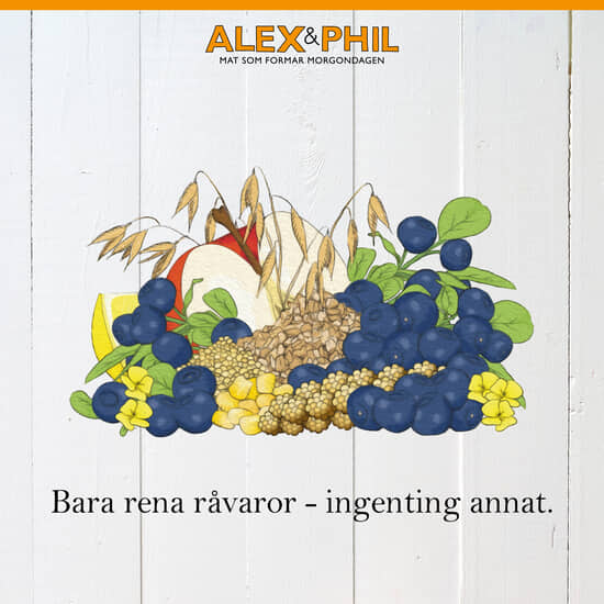 Alex&Phil Vår havregröt med blåbär 200 g