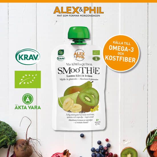 Alex&Phil Kiwi & quinoasmoothie 5 x 100 g
