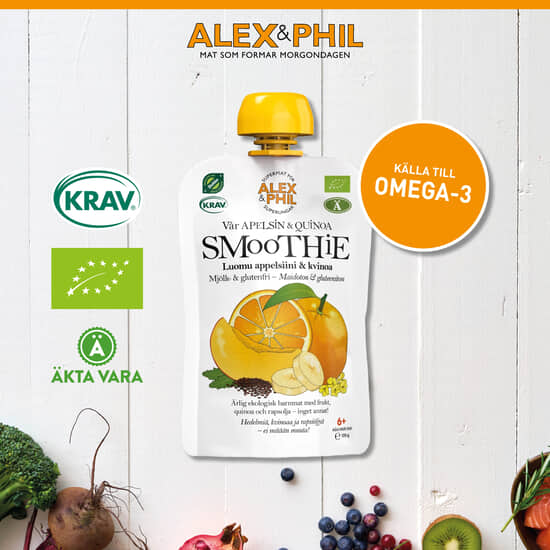Alex&Phil Apelsin & quinoasmoothie 5 x 100 g