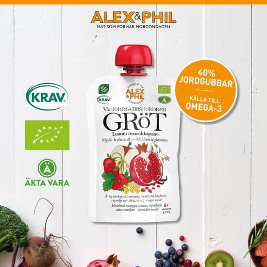 Alex&Phil Jordgubbsgröt 5 x 100 g