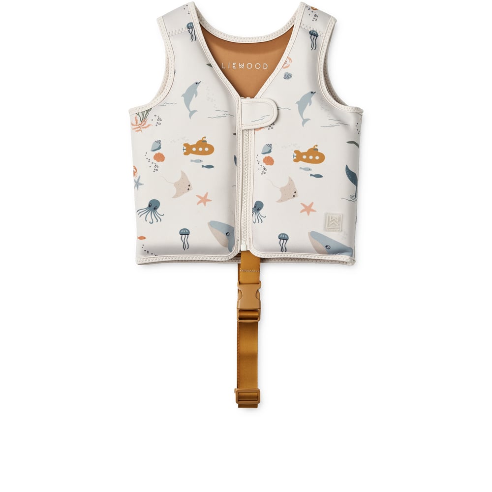 LIEWOOD Dove Badväst Sea creature/Sandy 15-19 kg